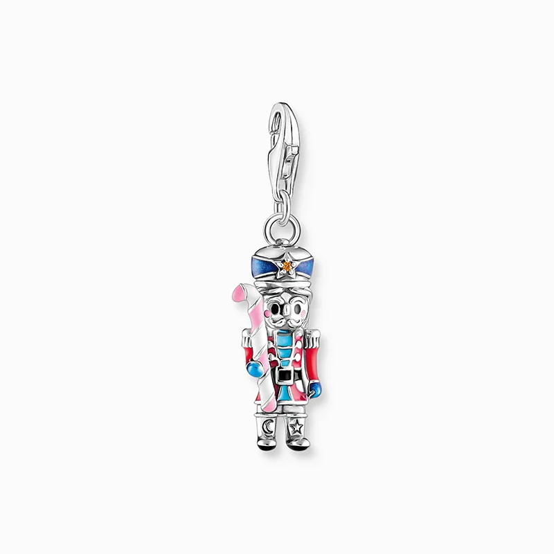 THOMAS SABO Charm-Anhänger türkiser Motorroller Silber 925